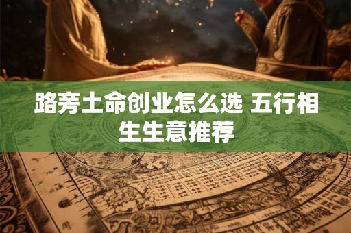 路旁土命创业怎么选 五行相生生意推荐