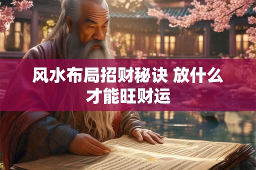 风水布局招财秘诀 放什么才能旺财运