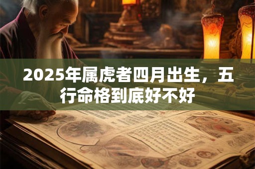 2025年属虎者四月出生，五行命格到底好不好