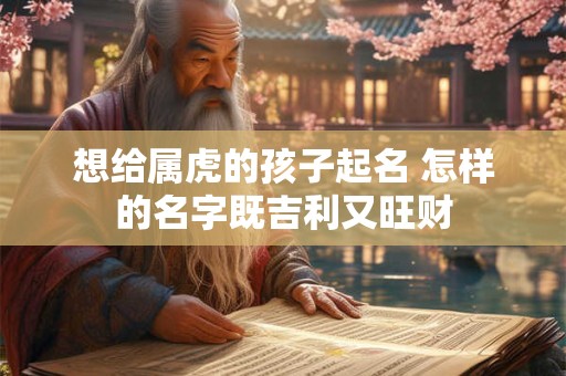 想给属虎的孩子起名 怎样的名字既吉利又旺财