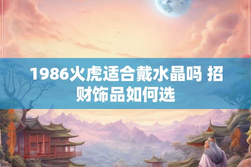 1986火虎适合戴水晶吗 招财饰品如何选