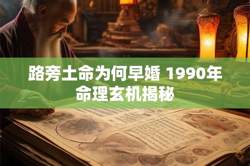 路旁土命为何早婚 1990年命理玄机揭秘