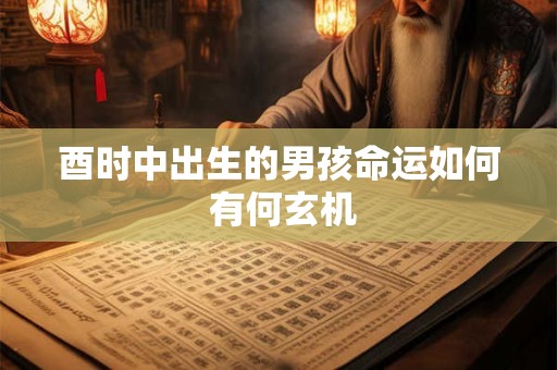酉时中出生的男孩命运如何 有何玄机