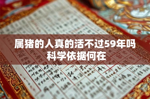 属猪的人真的活不过59年吗 科学依据何在