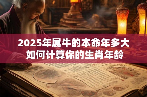 详细阅读:2025年属牛的本命年多大 如何计算你的生肖年龄 2025年属牛的本命年多大 如何计算你的生肖年龄