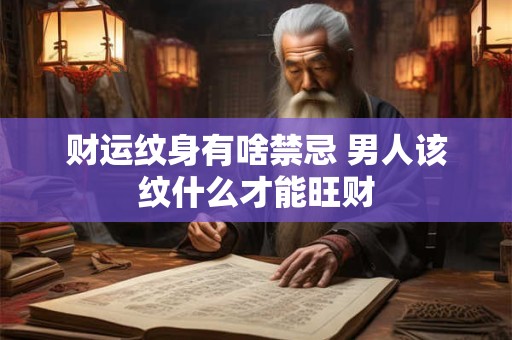 财运纹身有啥禁忌 男人该纹什么才能旺财