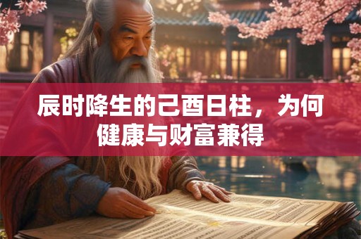 辰时降生的己酉日柱，为何健康与财富兼得