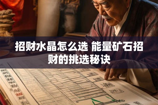 招财水晶怎么选 能量矿石招财的挑选秘诀