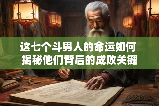 这七个斗男人的命运如何 揭秘他们背后的成败关键