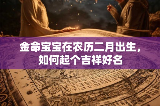 金命宝宝在农历二月出生，如何起个吉祥好名