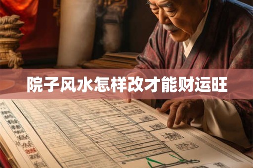 院子风水怎样改才能财运旺