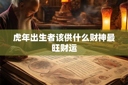 虎年出生者该供什么财神最旺财运