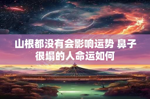 山根都没有会影响运势 鼻子很塌的人命运如何