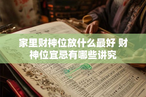 家里财神位放什么最好 财神位宜忌有哪些讲究
