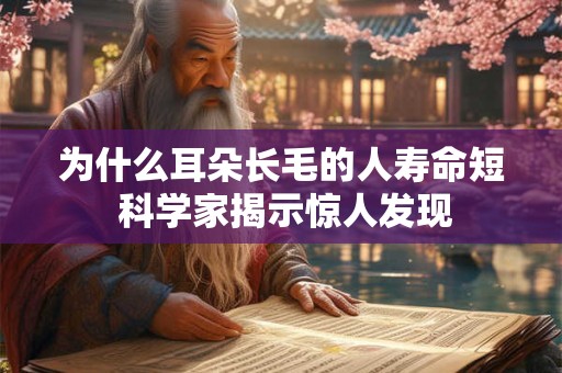为什么耳朵长毛的人寿命短 科学家揭示惊人发现