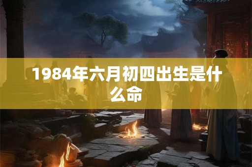 1984年六月初四出生是什么命