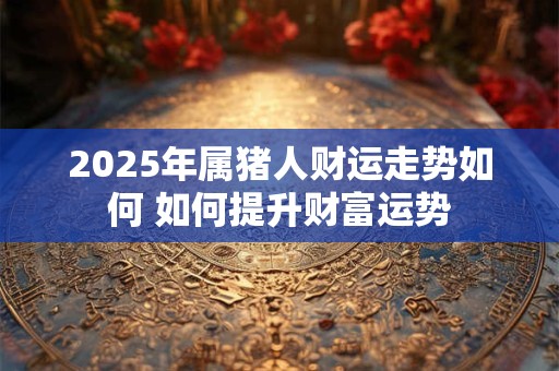 2025年属猪人财运走势如何 如何提升财富运势