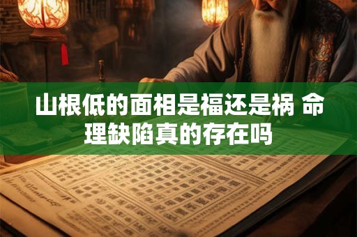 山根低的面相是福还是祸 命理缺陷真的存在吗