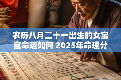 农历八月二十一出生的女宝宝命运如何 2025年命理分析