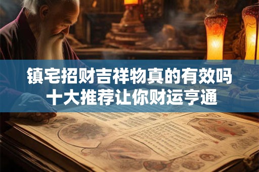 镇宅招财吉祥物真的有效吗 十大推荐让你财运亨通