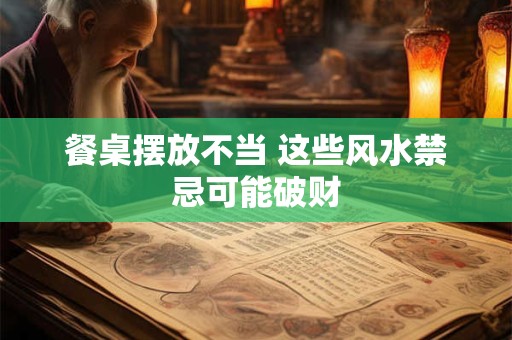 餐桌摆放不当 这些风水禁忌可能破财