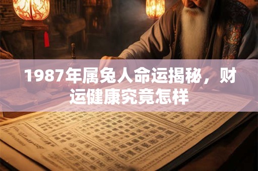 1987年属兔人命运揭秘，财运健康究竟怎样