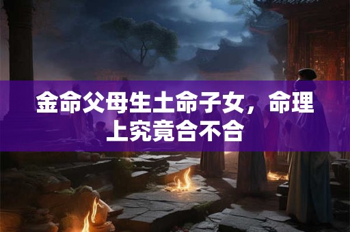 金命父母生土命子女，命理上究竟合不合