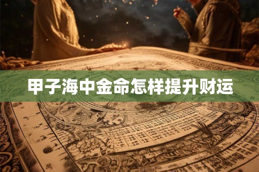 甲子海中金命怎样提升财运