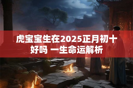 虎宝宝生在2025正月初十好吗 一生命运解析