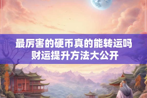 最厉害的硬币真的能转运吗 财运提升方法大公开