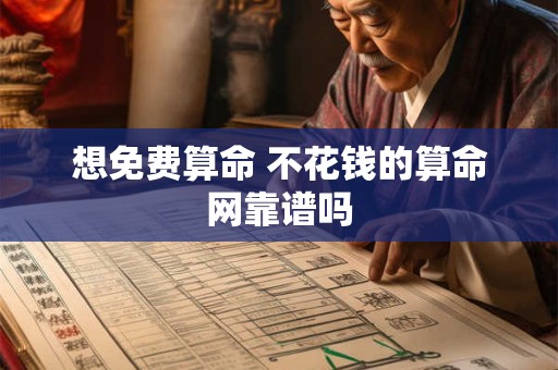 想免费算命 不花钱的算命网靠谱吗
