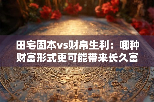 田宅固本vs财帛生利：哪种财富形式更可能带来长久富贵