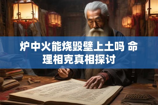 炉中火能烧毁壁上土吗 命理相克真相探讨
