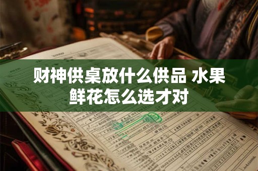 财神供桌放什么供品 水果鲜花怎么选才对