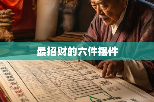 最招财的六件摆件