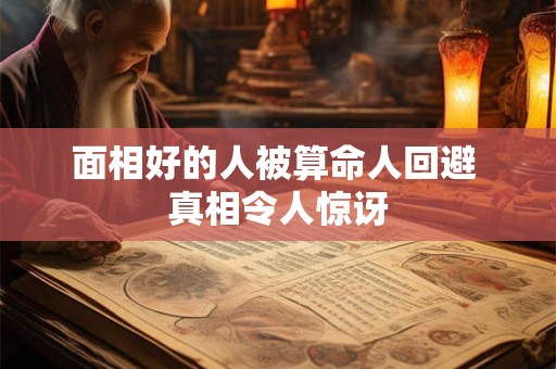 面相好的人被算命人回避 真相令人惊讶
