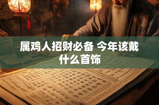 属鸡人招财必备 今年该戴什么首饰