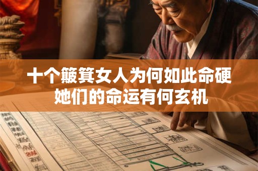 十个簸箕女人为何如此命硬 她们的命运有何玄机