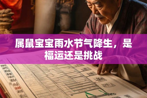 属鼠宝宝雨水节气降生，是福运还是挑战