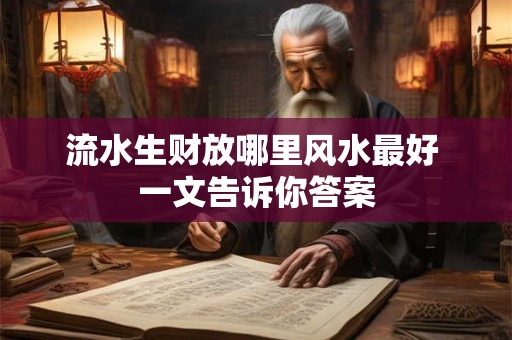 流水生财放哪里风水最好 一文告诉你答案