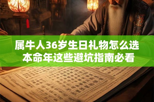 属牛人36岁生日礼物怎么选 本命年这些避坑指南必看