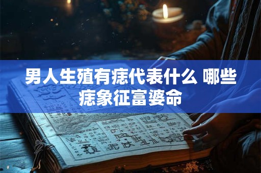 男人生殖有痣代表什么 哪些痣象征富婆命