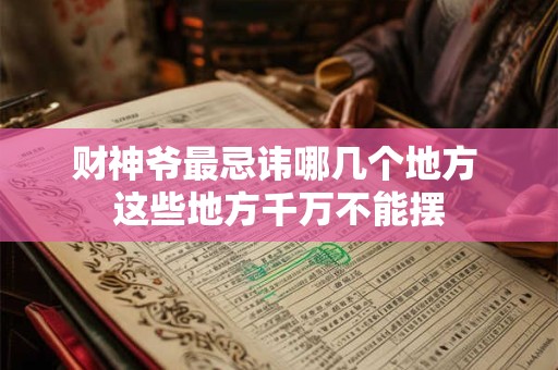 财神爷最忌讳哪几个地方 这些地方千万不能摆