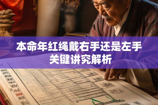 本命年红绳戴右手还是左手 关键讲究解析