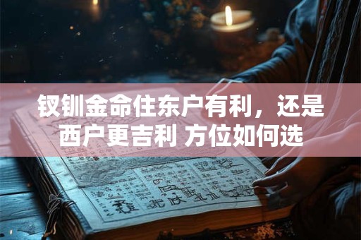 钗钏金命住东户有利，还是西户更吉利 方位如何选