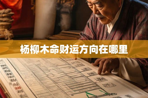 杨柳木命财运方向在哪里