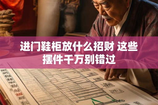 进门鞋柜放什么招财 这些摆件千万别错过