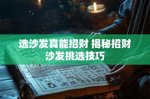 选沙发真能招财 揭秘招财沙发挑选技巧