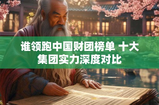 谁领跑中国财团榜单 十大集团实力深度对比