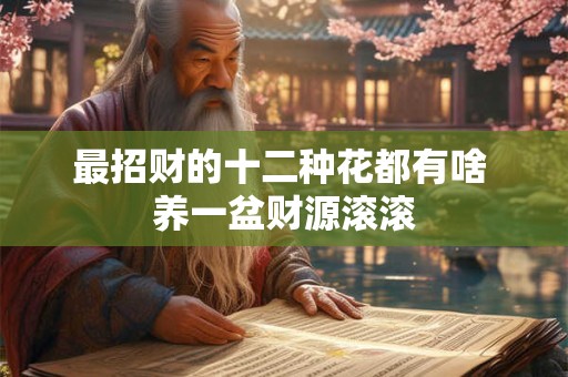 最招财的十二种花都有啥 养一盆财源滚滚